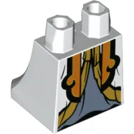 Hips and Legs Under Dress/Robe Orange Scarf, Gold Trim, Sand Blue Under-Dress print