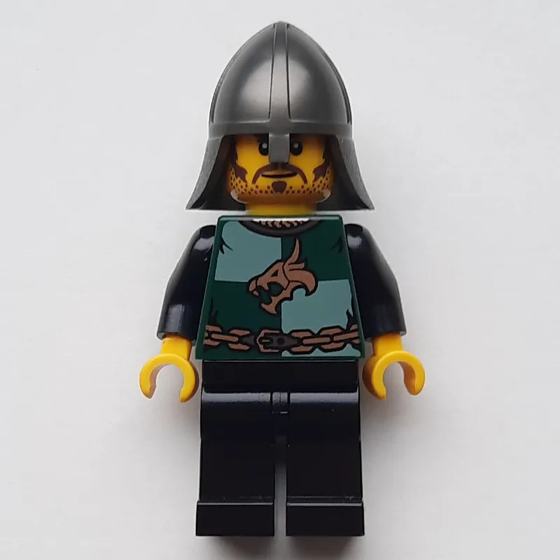 Dragon Knight, Dark Green, Pearl Dark Gray Helmet, Stubble