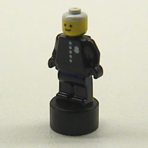Minifig Trophy Statuette, Classic Policeman Print