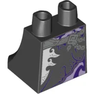 Hips and Legs Under Dress/Robe with Light Bluish grey Chains, White/Dark Purple Decorations (Spider Queen)