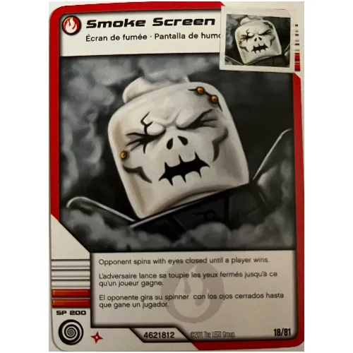 Trading Card, Ninjago Deck #1: 18 - Smoke Screen - North American Version