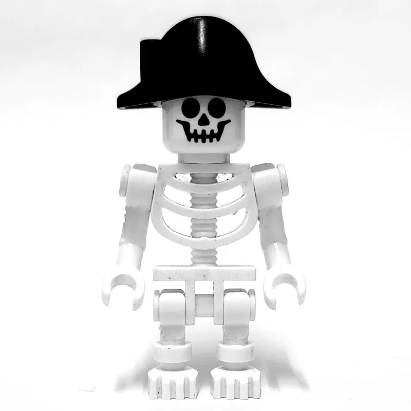Skeleton, Standard Face, Bicorne Hat, One Leg