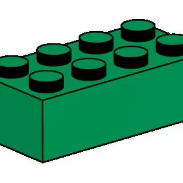2 x 4 Dark Green Bricks