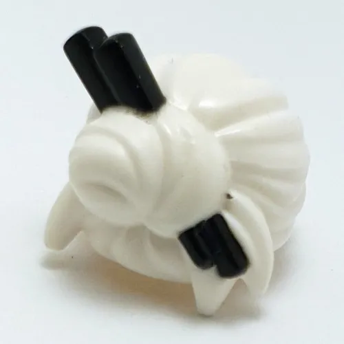 Hair Bun with Black Chopsticks