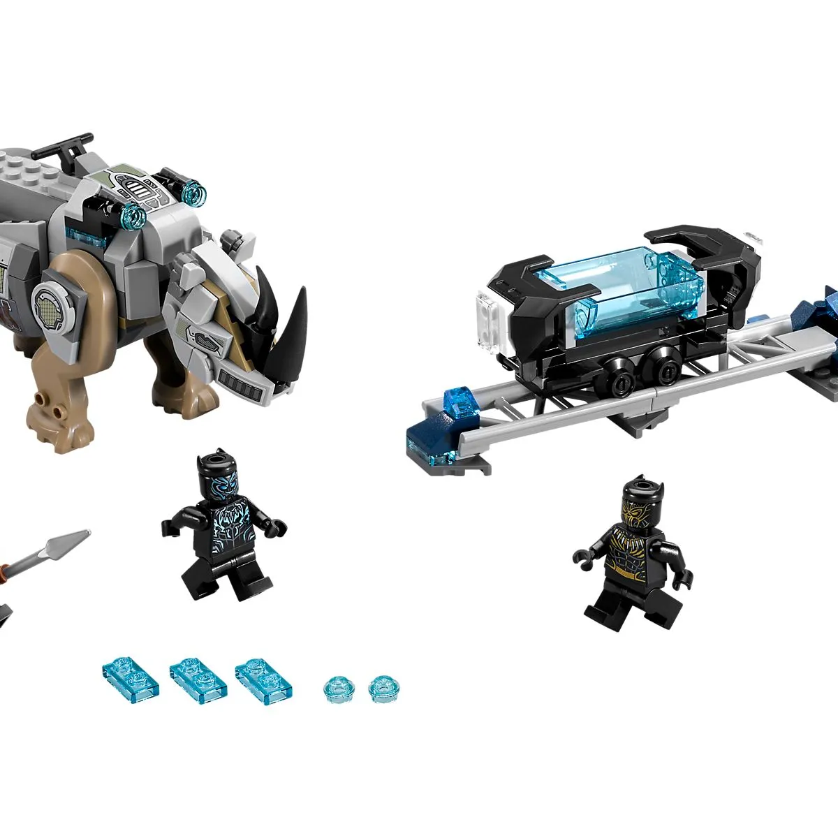 Rhino Face-Off by the Mine