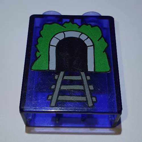 Duplo Brick 1 x 2 x 2 with Tunnel Print