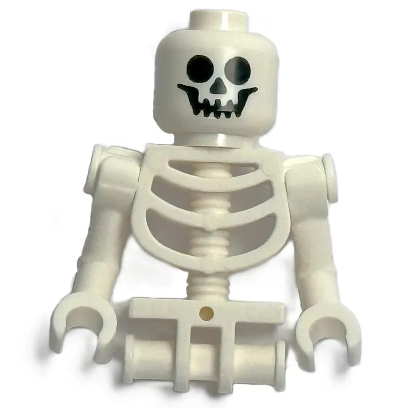 Skeleton, Standard Face, Bent Arms, Vertical Hand Clips, 78132 Torso, No Legs