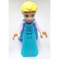 Elsa - Medium Azure Dress, Medium Blue Cape - Closed Mouth