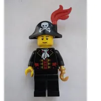 Pirate - Captain, Black Legs, Plume, Black Eyebrows