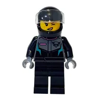 Pilot, Black Suit, Helmet