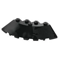 Brick Round Corner 6 x 6 with 33° Slope and Facet Cutout