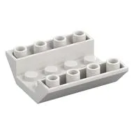 Brick Sloped Inverted 45° 4 x 4 Double with 4 x 2 Recessed, 2 Holes