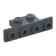 Bracket 1 x 2 - 1 x 4 [Rounded Corners at Bottom, Square Corners at Top]