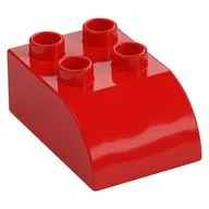 Duplo Brick 2 x 3 with Curved Top