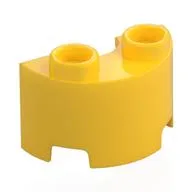 Brick Round, Half 1 x 2