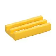 Tile Special 1 x 2 Grille with Bottom Groove