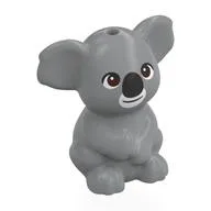 Animal, Koala, Sitting with Black Nose, White Mouth, Dark Brown Eyes print