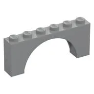 Brick Arch 1 x 6 x 2 - Thin Top without Reinforced Underside [New Version]