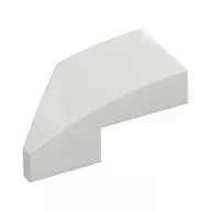 Brick Wedged, Curved 2 x 1 with Stud Notch Right