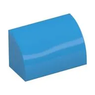 Brick Curved 1 x 2 x 1 No Studs