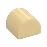 Brick Curved 1 x 1 x 2/3 Double Curved Top, No Studs