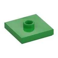 Plate Special 2 x 2 with Groove and Center Stud (Jumper)