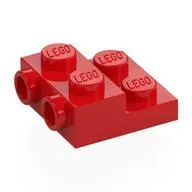Plate Special 2 x 2 x 2/3 with Two Studs On Side and Two Raised [Half Hollow Anti-stud] - Updated Version