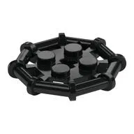 Plate Special 2 x 2 with Bar Frame Octagonal, Reinforced, Completely Round Studs