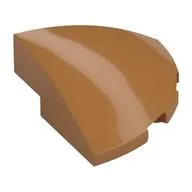 Brick Round Corner, Curved 3 x 3 x 1 Quarter Circle