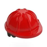Hair and Helmet, Construction / Hard Hat, Short Curly Dark Brown Pattern