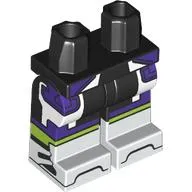 Hips with Black Legs and White Boots Pattern, Dark Purple Armor, Lime Stripe print