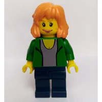 Mary Jane with Green Jacket and Light Violet Shirt