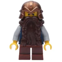 Dwarf, Dark Brown Beard, Copper Helmet