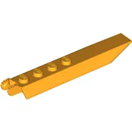 Hinge Plate 1 x 8 Locking with Angled Side Extensions, Squared Plate Underside, 7 Teeth