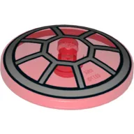 Dish 4 x 4 Inverted [Radar] with TIE Fighter Cockpit Print - Solid Stud