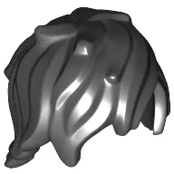 Hair Tousled with Long Bangs