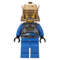 King - Blue Torso, Blue Legs, Gold Crown