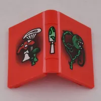 Book 2 x 3 with Mushrooms and Vine Print