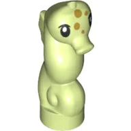 Animal, Seahorse with Black Eyes, Olive Green Spots