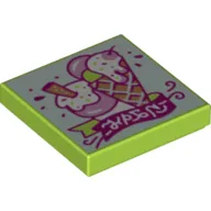 Tile 2 x 2 with Ice Cream World Print