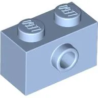 Brick Special 1 x 2 with 1 Center Stud on 1 Side, Bottom Stud Holder