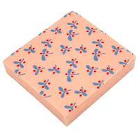 Scala, Pillow / Cushion 7 x 7 with Blue Leaves and Red Berries Print