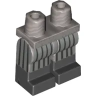 Hips with Flat Silver Legs and Black Boots Pattern with Metallic Silver Belt and Stripes Print