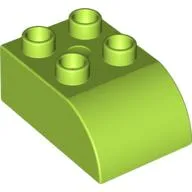 Duplo Brick 2 x 3 with Curved Top