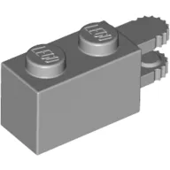 Hinge Brick 1 x 2 Locking with 2 Fingers Horizontal End, 9 Teeth