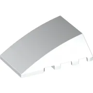Brick Wedged, Curved 4 x 4 No Top Studs