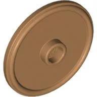 Shield Round with Stud and Raised Rim [Plain]