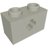 Technic Brick 1 x 2 with Axle Hole Type 2 [X Opening]