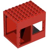 Duplo Building 6 x 8 x 6 Drive Through with Door and Window Openings