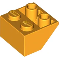Slope Inverted 45° 2 x 2 [Ovoid Bottom Pin, Bar-sized Stud Holes]